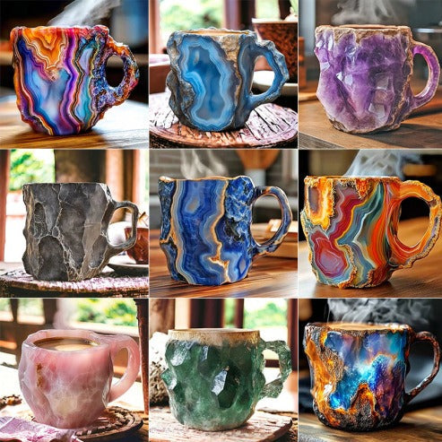 ✨️2025 Új ásványkristályos kávésbögrék☕