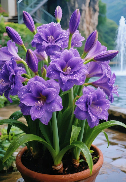 🔥 2025-ös kiárusítás 🌌 Fagyálló, dupla szirmú illatos amarillisz hagymák – Dobd fel az életed egész évben!