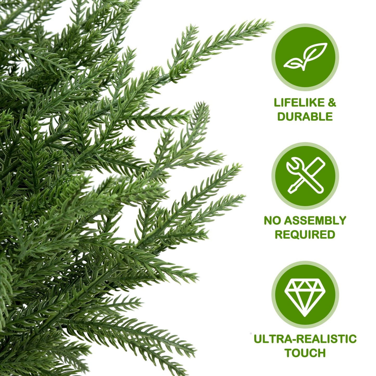 🎄Valódi Érintésű Norfolk Fenyőfa - 50 CM-ES KARÁCSONYFA